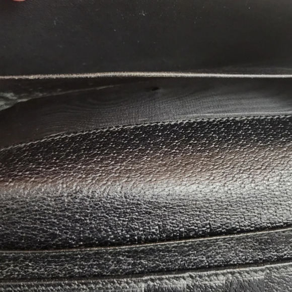 Authentic black canvas GUCCI continental long wallet - Picture 6 of 8